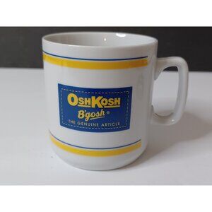 Vintage Oshkosh B'Gosh The Genuine Article White Ceramic Coffee Mug